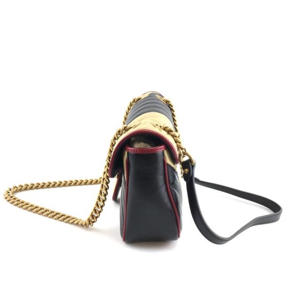 Marmont Quilted Diagonal Cross Body Bag - Picture 7 of 12